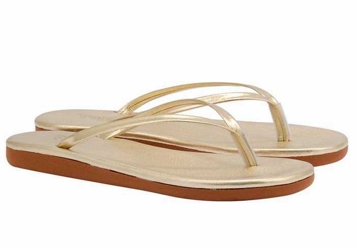 Infradito Ancient Greek Sandals Saionara Donna Oro Bianche | ORD3918CI