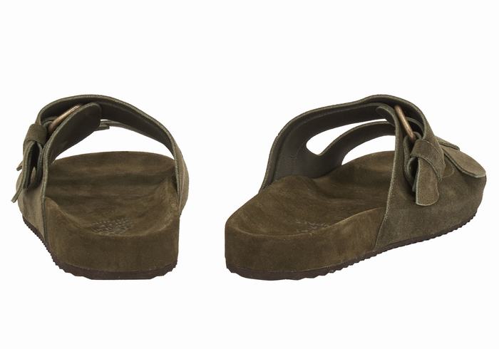 Pantofole Ancient Greek Sandals Diogenis Uomo Verdi Scuro | OOA2989YN