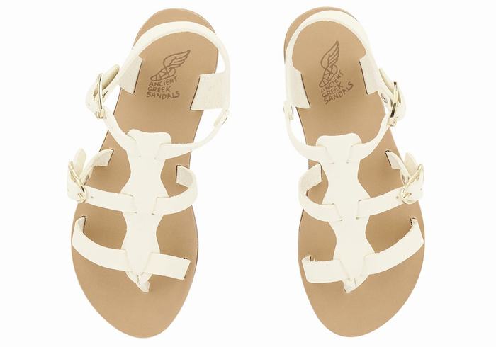 Sandali Bassi Ancient Greek Sandals Little Grace Kelly Soft Bambino Bianche | OIR7590PQ