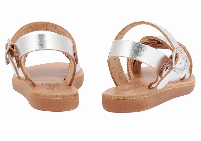 Sandali Bassi Ancient Greek Sandals Little Electra Soft Bambino Argento | NUW7170VK