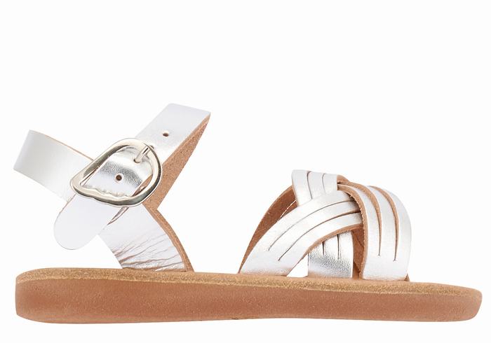 Sandali Bassi Ancient Greek Sandals Little Electra Soft Bambino Argento | NUW7170VK