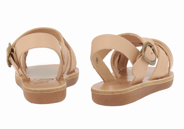 Sandali Bassi Ancient Greek Sandals Little Electra Soft Bambino Beige | HDO5957SX