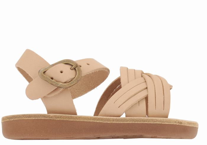 Sandali Bassi Ancient Greek Sandals Little Electra Soft Bambino Beige | HDO5957SX