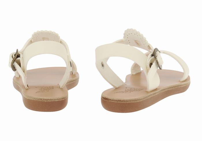 Sandali Bassi Ancient Greek Sandals Little Amber Soft Bambino Bianche | UUN9358YJ