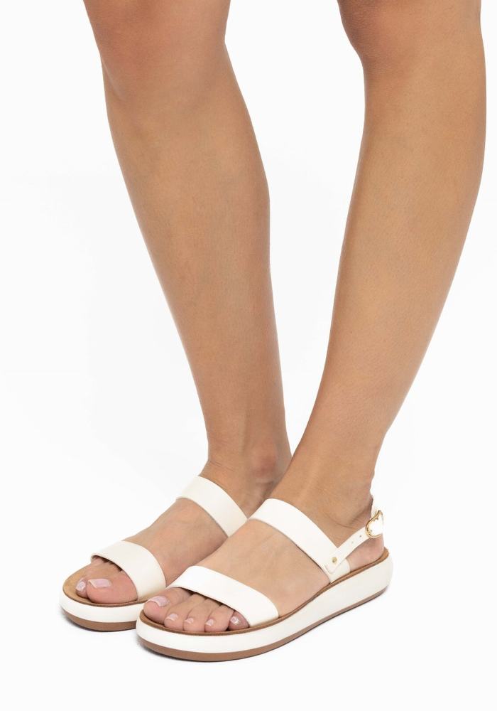 Sandali Casual Ancient Greek Sandals Clio Comfort Donna Bianche | MPQ10065YQ