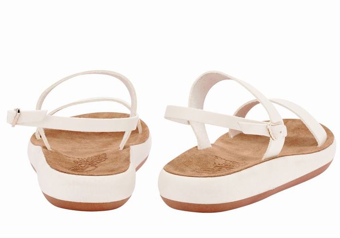 Sandali Casual Ancient Greek Sandals Clio Comfort Donna Bianche | MPQ10065YQ