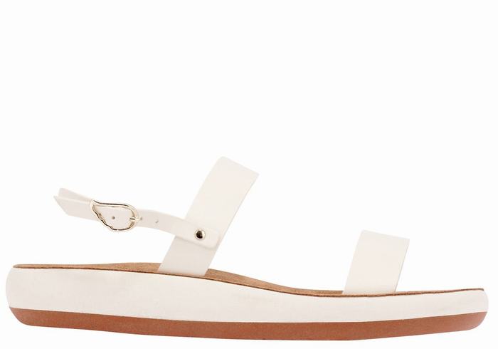 Sandali Casual Ancient Greek Sandals Clio Comfort Donna Bianche | MPQ10065YQ