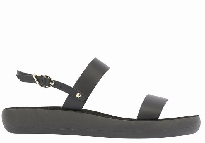 Sandali Casual Ancient Greek Sandals Clio Comfort Donna Nere | LXY5925CM