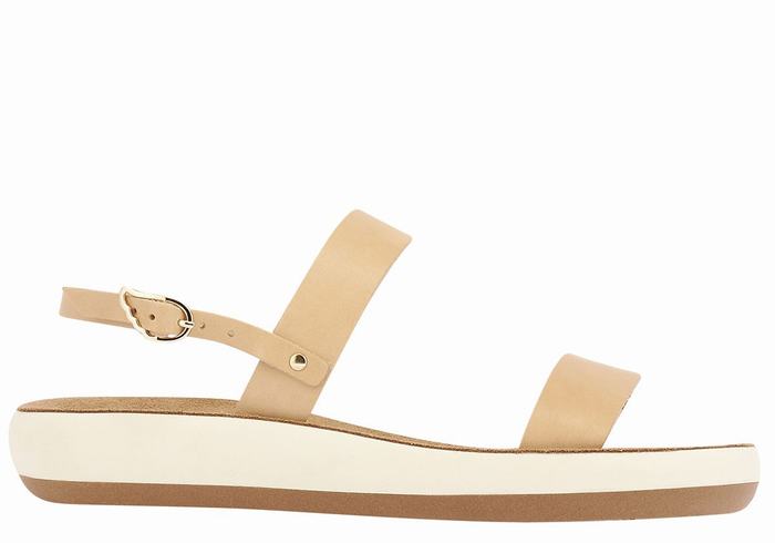 Sandali Casual Ancient Greek Sandals Clio Comfort Donna Beige | QCP7536ZN