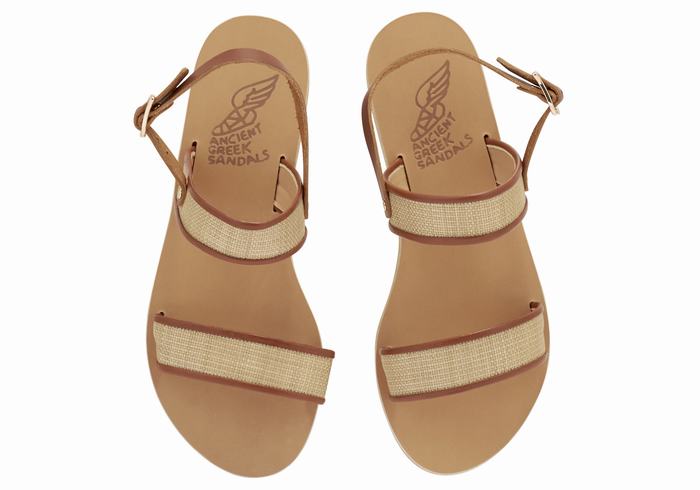 Sandali Casual Ancient Greek Sandals Clio Donna Beige Marroni | WAM5850IB