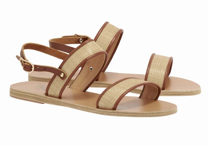 Sandali Casual Ancient Greek Sandals Clio Donna Beige Marroni | WAM5850IB