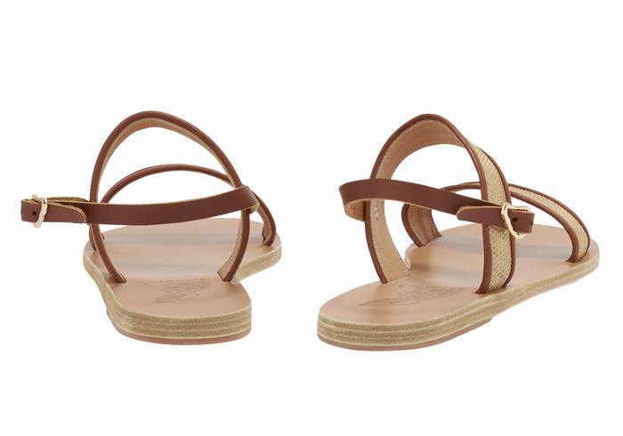 Sandali Casual Ancient Greek Sandals Clio Donna Beige Marroni | WAM5850IB