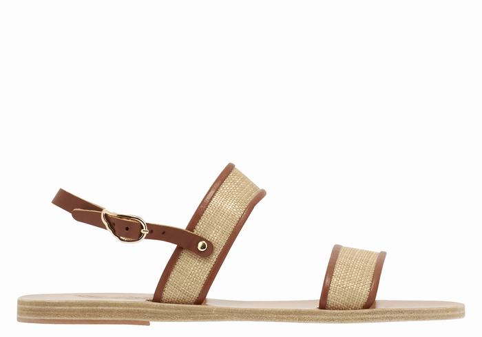 Sandali Casual Ancient Greek Sandals Clio Donna Beige Marroni | WAM5850IB