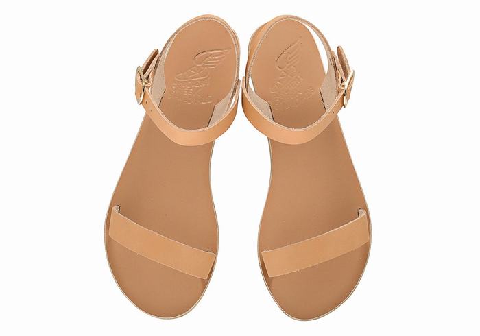 Sandali Casual Ancient Greek Sandals Drama New Leather Donna Beige | CPS9096SQ