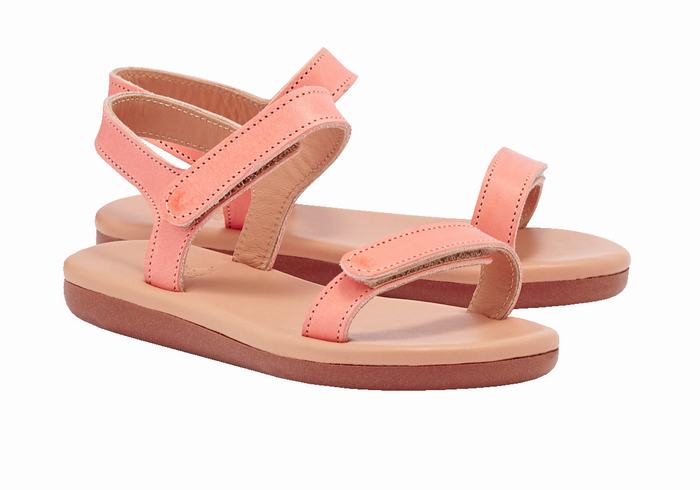 Sandali Casual Ancient Greek Sandals Little Poros Soft Bambino Rosa | QTM4466JS