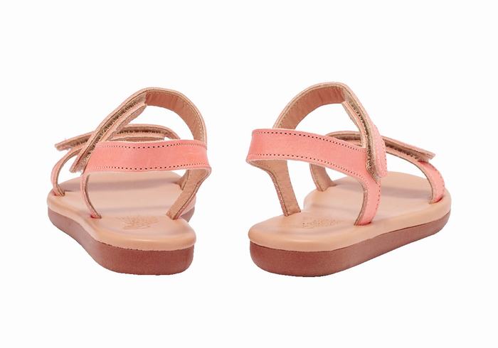 Sandali Casual Ancient Greek Sandals Little Poros Soft Bambino Rosa | QTM4466JS