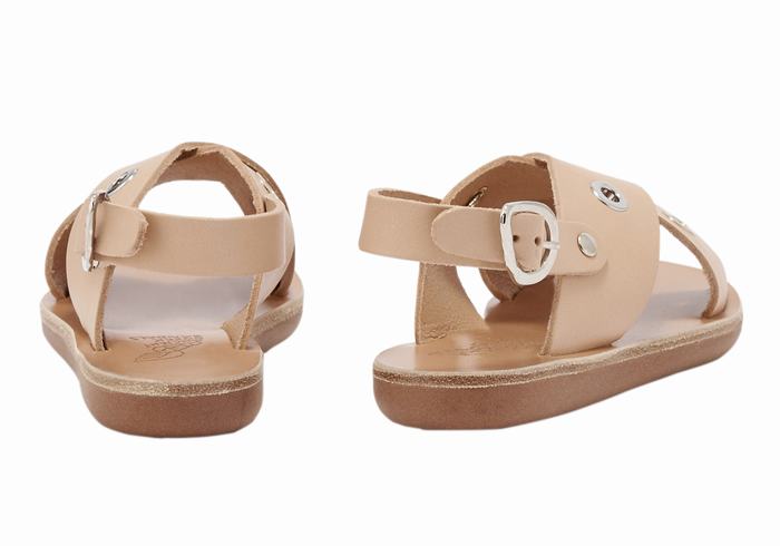 Sandali Casual Ancient Greek Sandals Little Maria Eyelets Soft Bambino Beige | ZZW7755MP