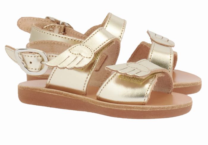 Sandali Casual Ancient Greek Sandals Little Iliada Soft Bambino Oro Bianche | GSX3424OX