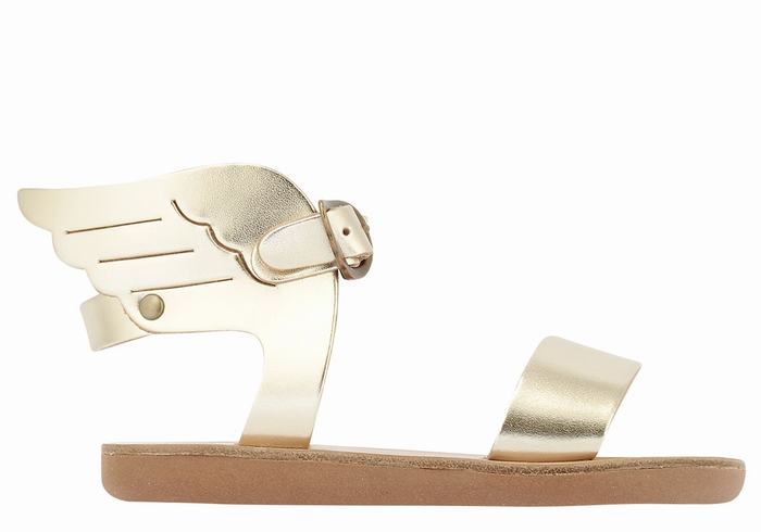 Sandali Casual Ancient Greek Sandals Little Ikaria Soft Bambino Oro Bianche | INI4976YN