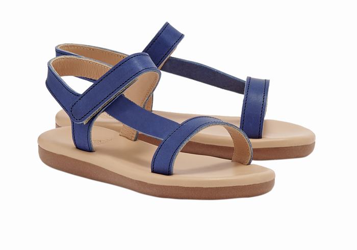 Sandali Casual Ancient Greek Sandals Little Iasonas Soft Bambino Blu Scuro | TYP8828CM