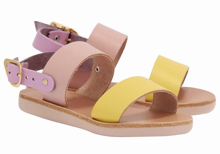 Sandali Casual Ancient Greek Sandals Little Clio Soft Bambino Gialle Rosa Viola | LXW6337GM