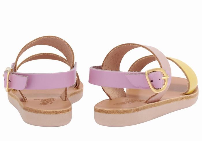 Sandali Casual Ancient Greek Sandals Little Clio Soft Bambino Gialle Rosa Viola | LXW6337GM