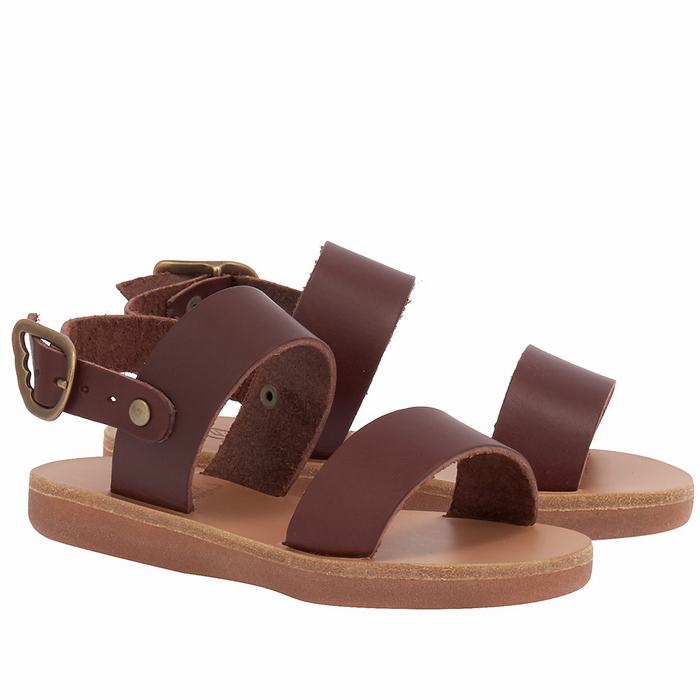 Sandali Casual Ancient Greek Sandals Little Clio Soft Bambino Caffè | UQZ6215ZZ