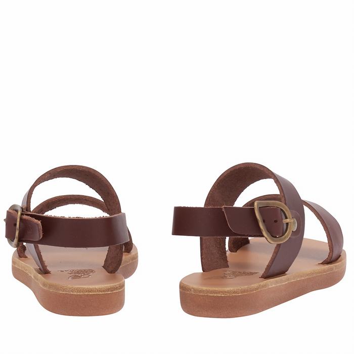 Sandali Casual Ancient Greek Sandals Little Clio Soft Bambino Caffè | UQZ6215ZZ