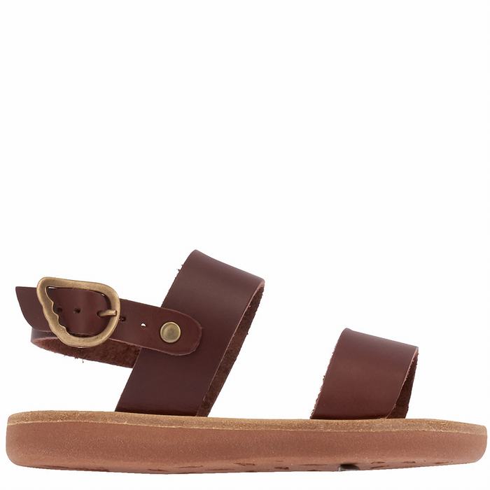 Sandali Casual Ancient Greek Sandals Little Clio Soft Bambino Caffè | UQZ6215ZZ