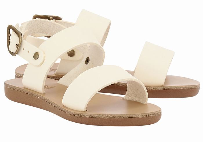 Sandali Casual Ancient Greek Sandals Little Clio Soft Bambino Bianche | JJR10097HC