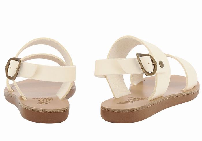 Sandali Casual Ancient Greek Sandals Little Clio Soft Bambino Bianche | JJR10097HC