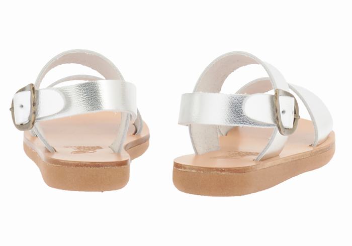 Sandali Casual Ancient Greek Sandals Little Clio Soft Bambino Argento | QTP2869HL