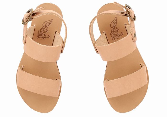 Sandali Casual Ancient Greek Sandals Little Clio Soft Bambino Beige | JGQ9019KT