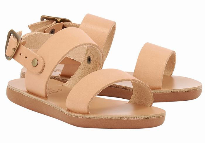 Sandali Casual Ancient Greek Sandals Little Clio Soft Bambino Beige | JGQ9019KT