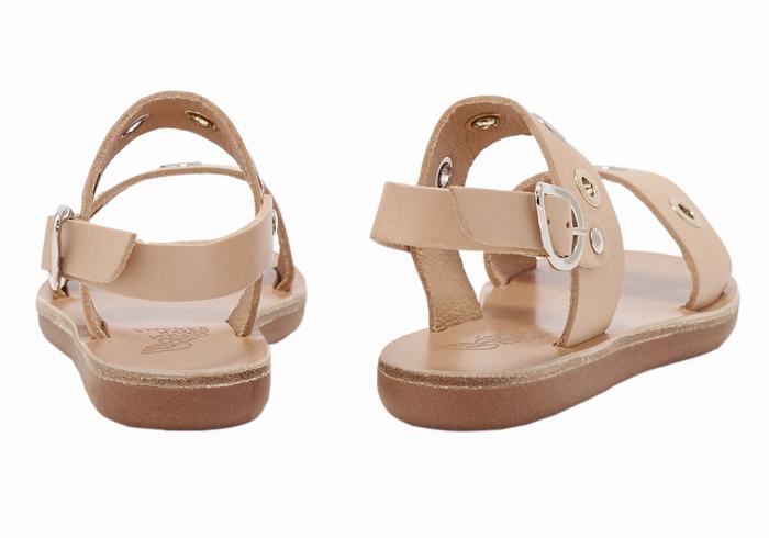 Sandali Casual Ancient Greek Sandals Little Clio Eyelets Soft Bambino Beige | APB8746AI