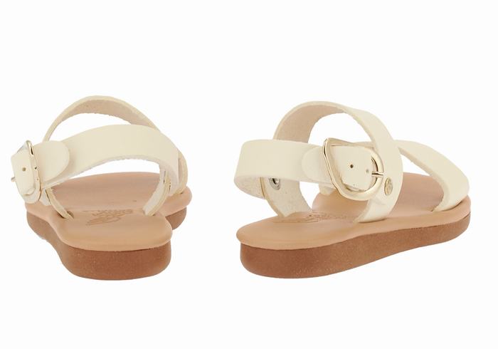 Sandali Casual Ancient Greek Sandals Little Calamos Soft Bambino Bianche | SMB3368CQ