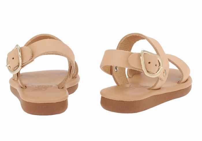 Sandali Casual Ancient Greek Sandals Little Calamos Soft Bambino Beige | UYV936VT