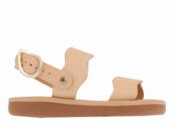 Sandali Casual Ancient Greek Sandals Little Calamos Soft Bambino Beige | UYV936VT