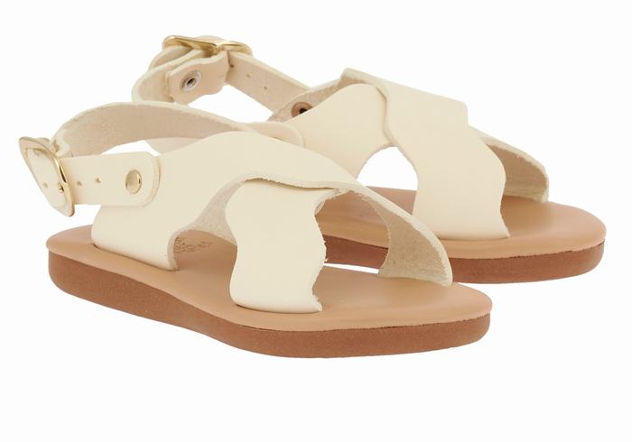 Sandali Casual Ancient Greek Sandals Little Atokos Soft Bambino Bianche | SSO5543PM