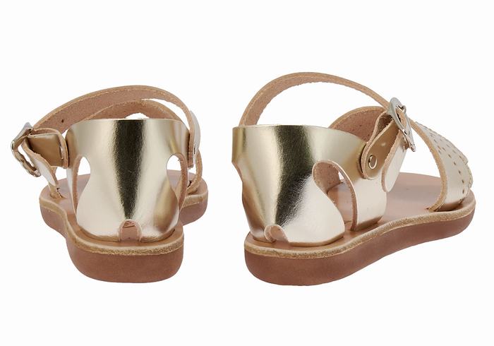 Sandali Casual Ancient Greek Sandals Little Andromeda Soft Bambino Oro Bianche | LUP337VU