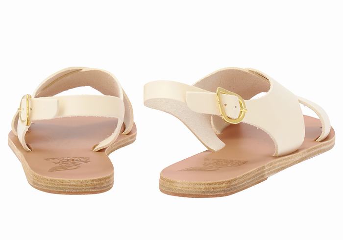 Sandali Casual Ancient Greek Sandals Maria Leather Donna Bianche | LPZ5359YF