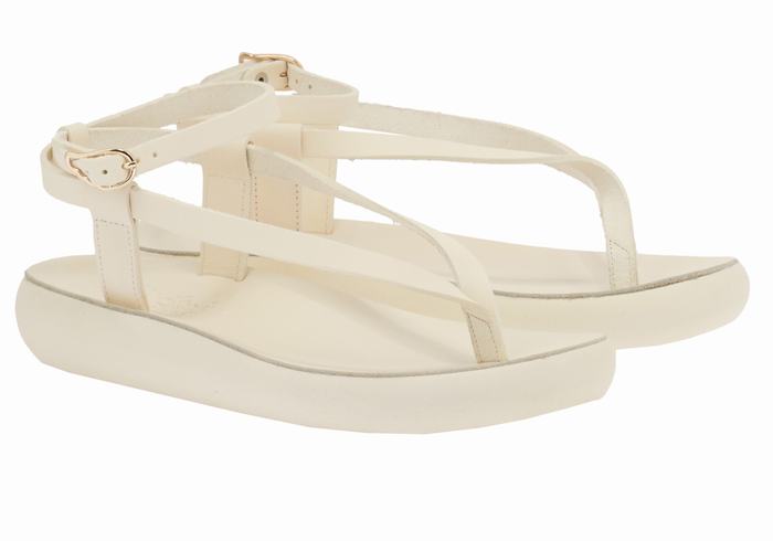 Sandali Con Cinturino Ancient Greek Sandals Salomi Comfort Donna Bianche | HHR6545BI