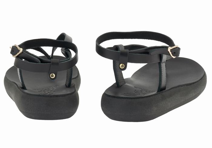 Sandali Con Cinturino Ancient Greek Sandals Salomi Comfort Donna Nere | MUP5458HD