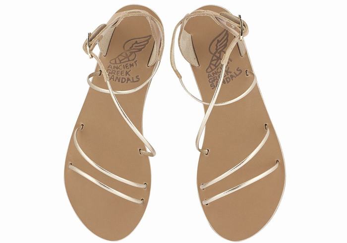 Sandali Con Cinturino Ancient Greek Sandals Meloivia Donna Beige Oro Bianche | BGX468MS