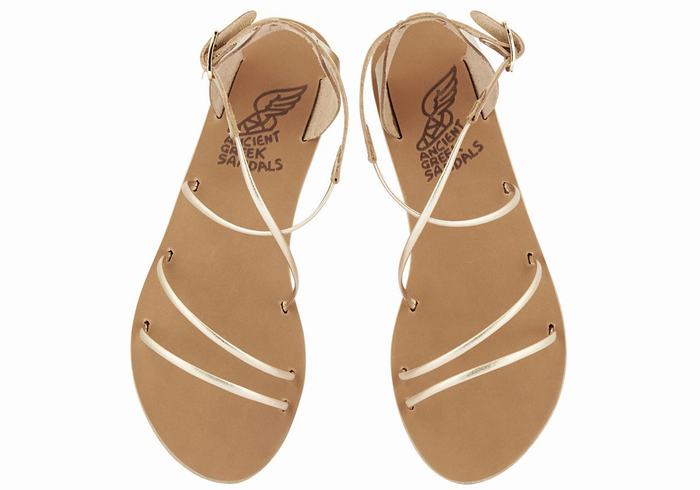 Sandali Con Cinturino Ancient Greek Sandals Meloivia Donna Oro Bianche | PVM1261JX