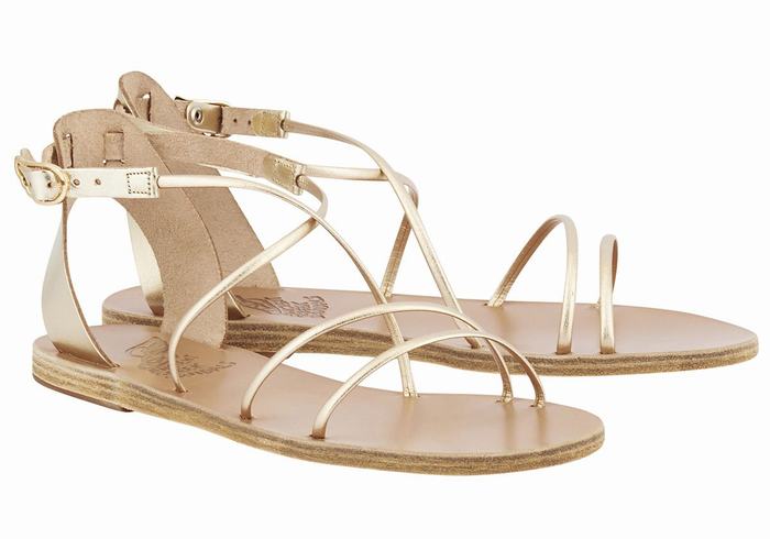 Sandali Con Cinturino Ancient Greek Sandals Meloivia Donna Oro Bianche | PVM1261JX