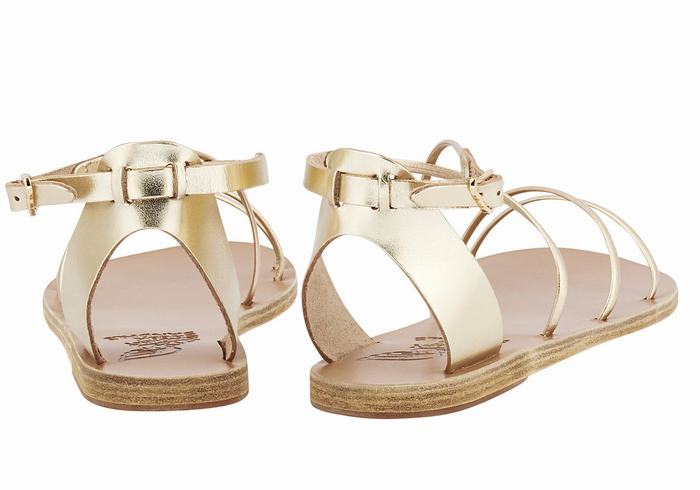 Sandali Con Cinturino Ancient Greek Sandals Meloivia Donna Oro Bianche | PVM1261JX