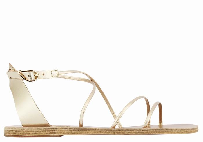 Sandali Con Cinturino Ancient Greek Sandals Meloivia Donna Oro Bianche | PVM1261JX