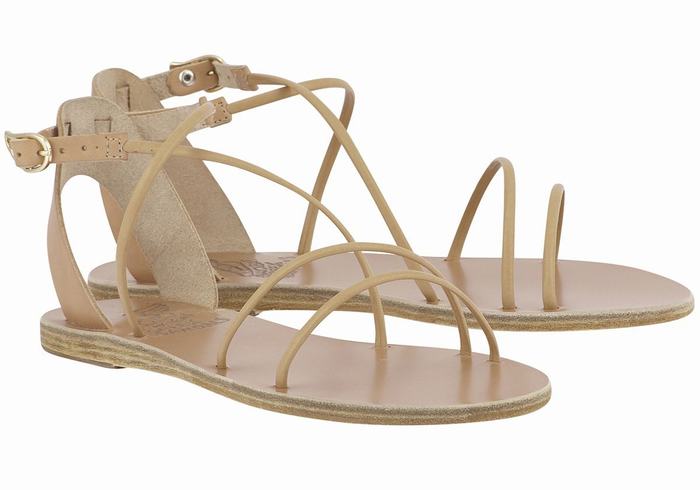 Sandali Con Cinturino Ancient Greek Sandals Meloivia Donna Beige | VEE1843KU