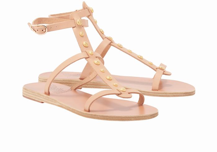 Sandali Con Cinturino Ancient Greek Sandals Meliti Bee Donna Beige | CFT8558CN